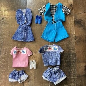 Vintage 1990s Barbie Clothes Lot Camp Barbie's Summer Short Shoes 12 Piece Set